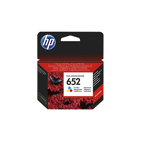 HP 652 трицветна мастилена касета Ink Advantage – 200 страници