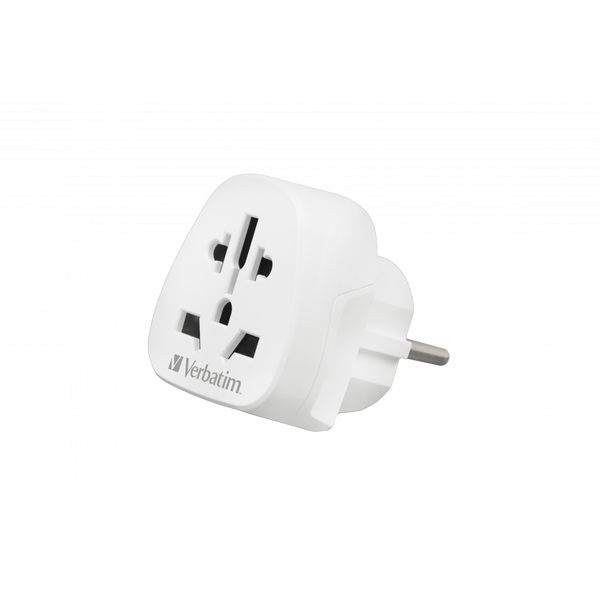 Verbatim WTEU-02 strømstik adapter Type F Universel Hvid