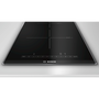 Плот за вграждане Bosch PIB375FB1E, Електрически, Витрокерамика с индукция, 2 зони за готвене, Power Boost, 30.6 см, Черен