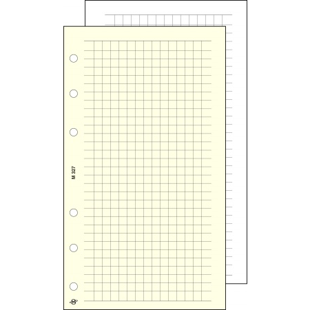 Saturnus chamois Kalendárium betétlap "S" kockás (30 lap) (S327)