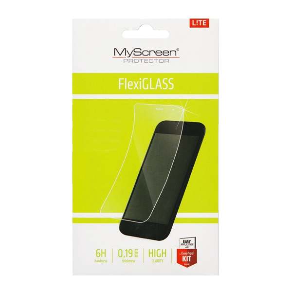 MYSCREEN LITE FLEXI GLASS képernyővédő üveg (karcálló, ütésálló, 0.19mm, 6H, NEM íves) ÁTLÁTSZÓ [Doogee X55]