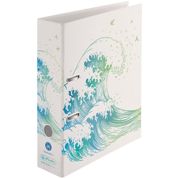 Herlitz Ordner maX.file         A4 8cm GREENline Welle