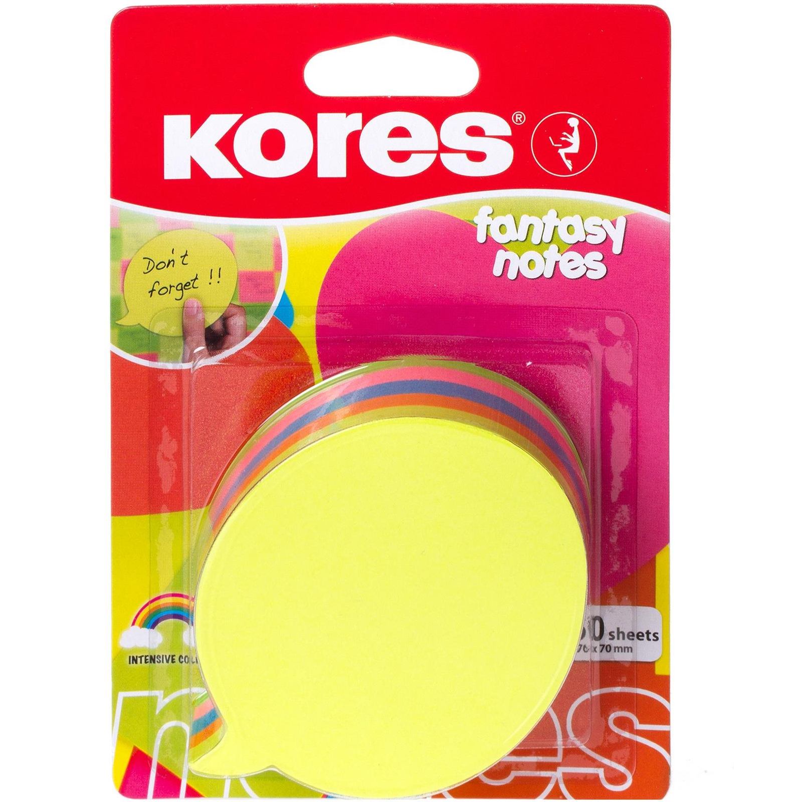 KORES "DIALOGUE" buborék alakú 70 x 70 mm, 250 lap (48707)