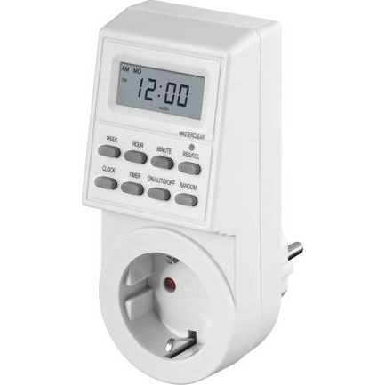 Microconnect GRUTIMER1 elektrische timer Wit Dagelijkse/Wekelijkse timer