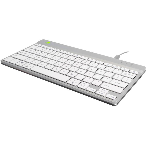 R-Go Tastatur Compact Break US-Layout Kabel            weiß