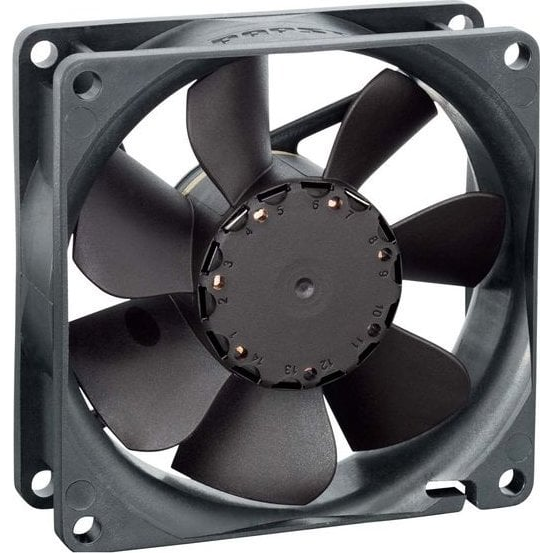 Axiális ventilátor 12 V/DC 33 m³/h 80 x 80 x 25 mm EBM Papst 8412 NLE (9292506263)