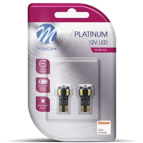 M-Tech T10 LED 4x5630 SMD+1HP fehér színű, pár (72LB804W) (72LB804W)