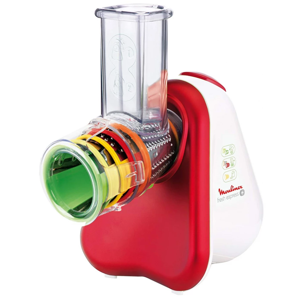 Moulinex DJ756G elektromos reszelő vagy spirálozó Vörös, Fehér (DJ756G)