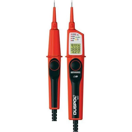 Kétpólusú feszültségvizsgáló, CAT IV 600 V, CAT III 1000 V, Benning DUSPOL Digital 050263