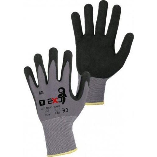 Ica Nitrilbe Mártott Kesztyű - 10/XL, Szürke/Fekete (REK CX6 5668)