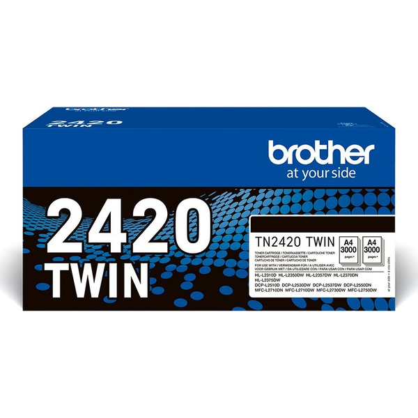Brother TN-2420TWIN tonerpatron 2 stk Original