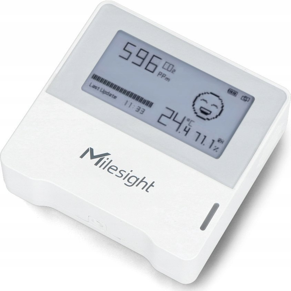 IoT Milesight Indoor Ambience Monitoring Sensor LoRaWAN Temp. Humidity CO2 E-Ink Display