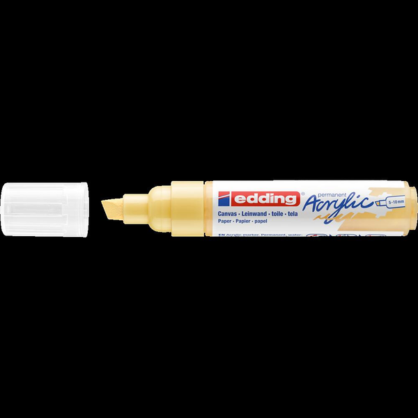 Edding Akril marker 5-10mm,  5000 pasztell sárga (7580244012)