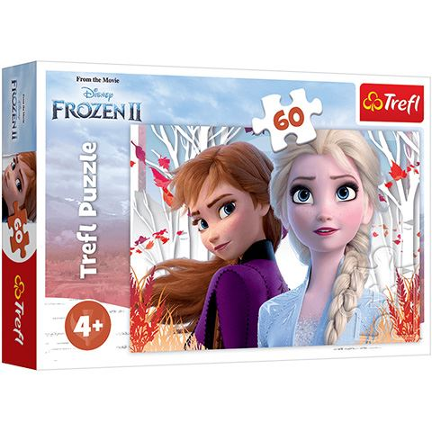 Trefl The enchanted world of Anna and Elsa Legpuzzel 60 stuk(s) Stripfiguren
