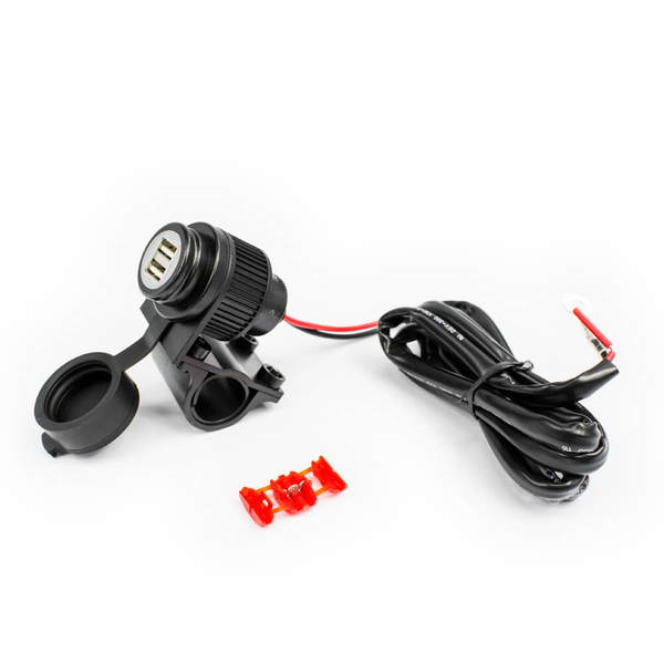 Albrecht Duo Motoros 2x USB Töltő aljzat 12V