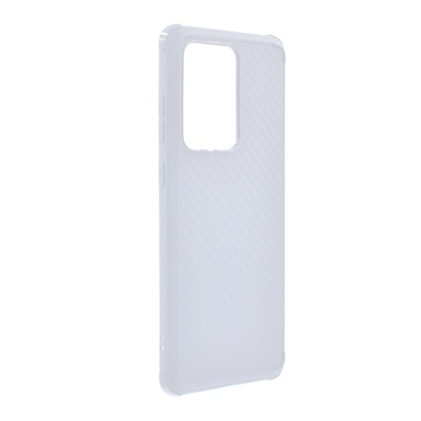 ROAR CARBON ARMOR szilikon telefonvédő (közepesen ütésálló, légpárnás sarok, karbon minta) ÁTLÁTSZÓ [Samsung Galaxy S20 Ultra 5G (SM-G988B)] (5996457940028)