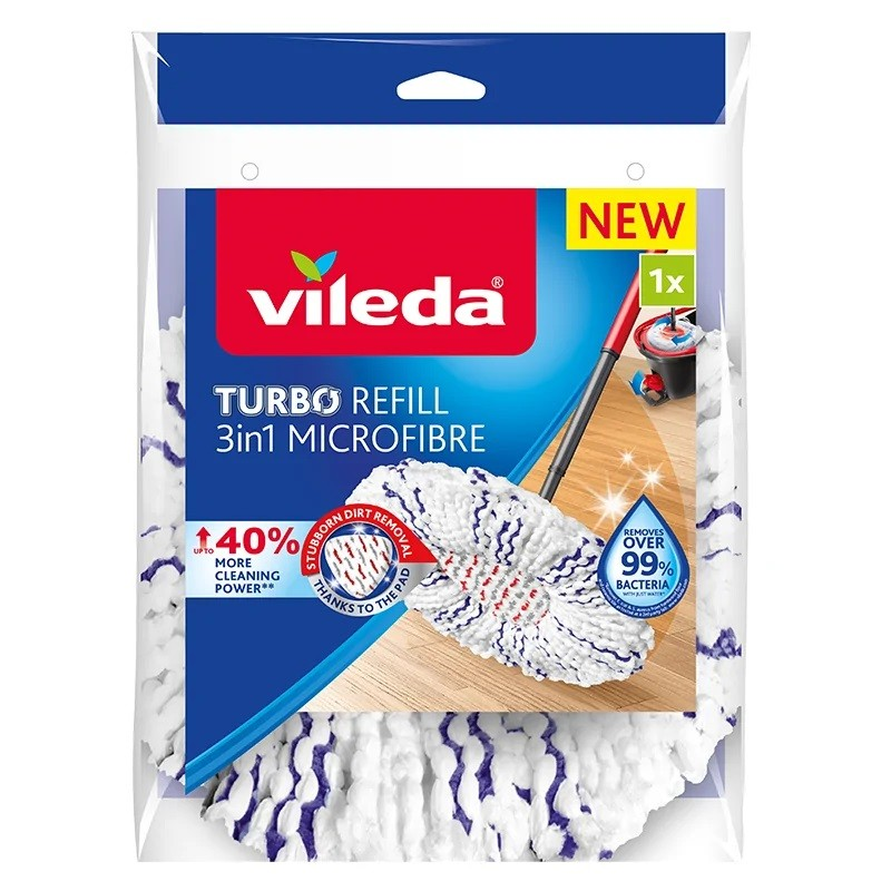 Vileda Turbo 3:1-ben Pótfej pedálos felmosóhoz (167749)