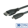 HDMI кабел ROLINE 11.04.5581, Type A M - HDMI Type D M, 2.0 м