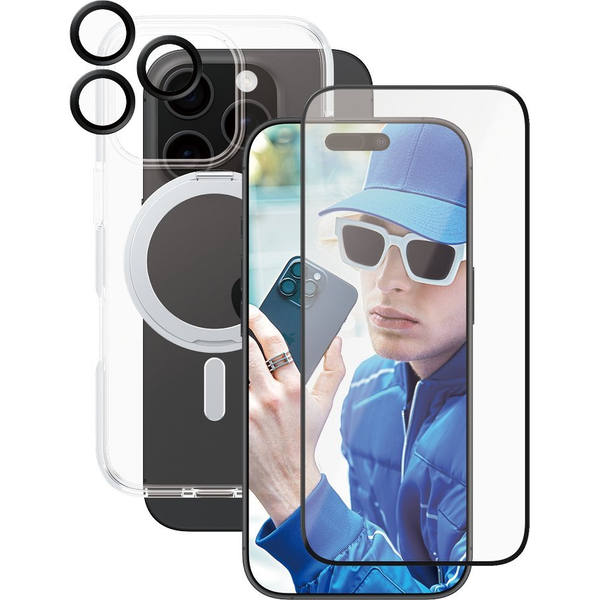 PanzerGlass CARE by PG3-in-1 Ceramic iPhone16P 6.3 Прозрачен защитен екран Apple 1 броя