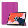 Gigapack кожен калъф с ефект, Apple iPad Pro 12.9 (2018), стоящ, активен флип, странично отваряне, TRIFOLD функция за държач за маса, лилав