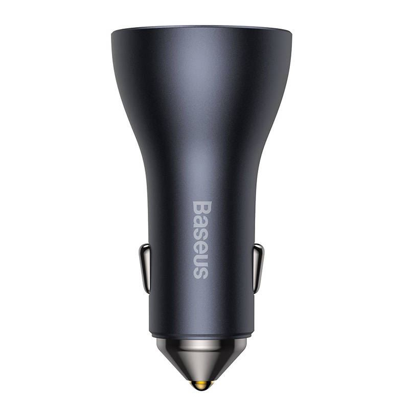 Baseus Golden Contactor Pro autós töltő 2x USB-C 1x USB 65W szürke (CGJP010013) (CGJP010013)