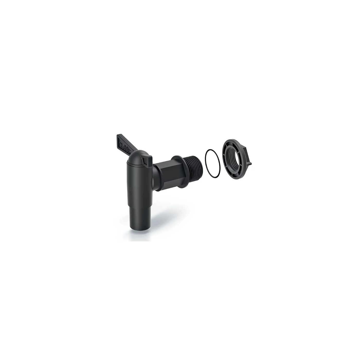 PROSPERPLAST Cantap 2 Barrel stopcock black (ITAP2-S411)