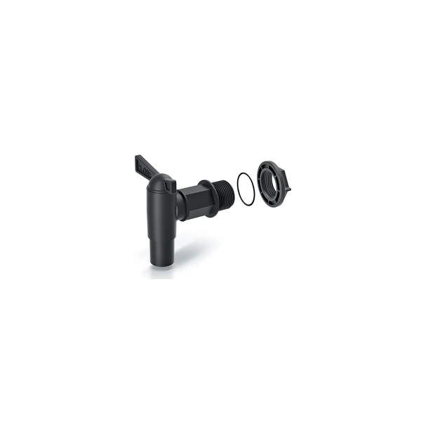 PROSPERPLAST Cantap 2 Barrel stopcock black