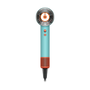 Сешоар Dyson Supersonic Nural HD16 515276-01, 1600 W, 3 степени на скорост, 4 степени на температура, Бързо и интелигентно сушене, Ceramic Patina-Topaz, Син/Оранжев
