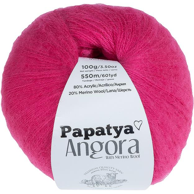 BELLATEX Angora Merino Papatya 100 g - 4060 rózsaszín (11771)