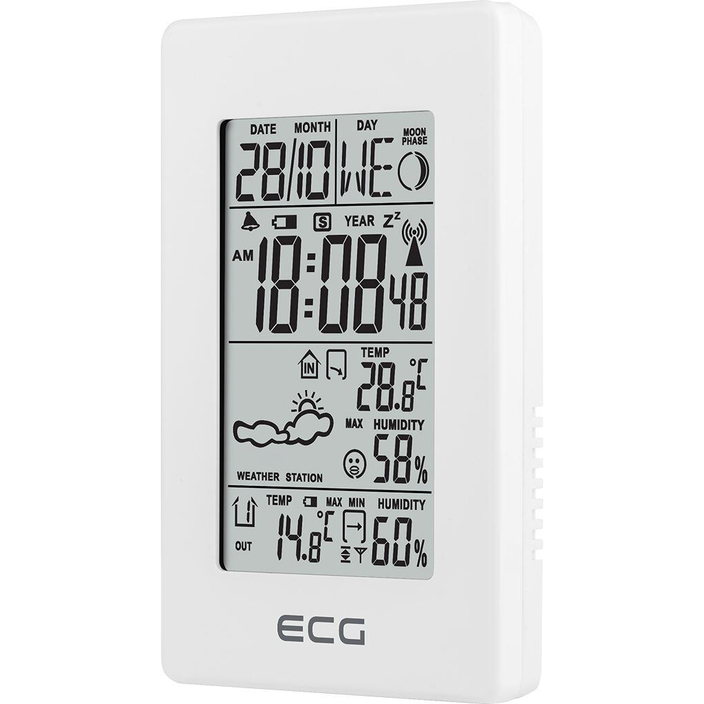 ECG MS 100 Időjárásjelző állomás fehér (MS-100 White)