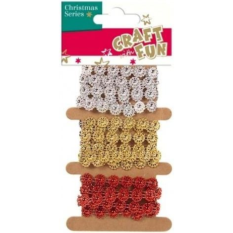  Craft with Fun Taśma ozdobna 3mix x 1m