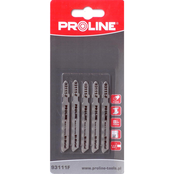 Pro-Line Brzeszczoty do wyrzynarki Bi-Metalowe 5szt. typ T 50x1,2mm - 93111F