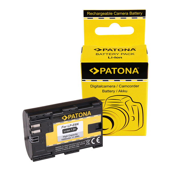 Patona PT1260 Pro LP-E6/LP-E6N akkumulátor Canon fényképezőgépekhez 1600mAh