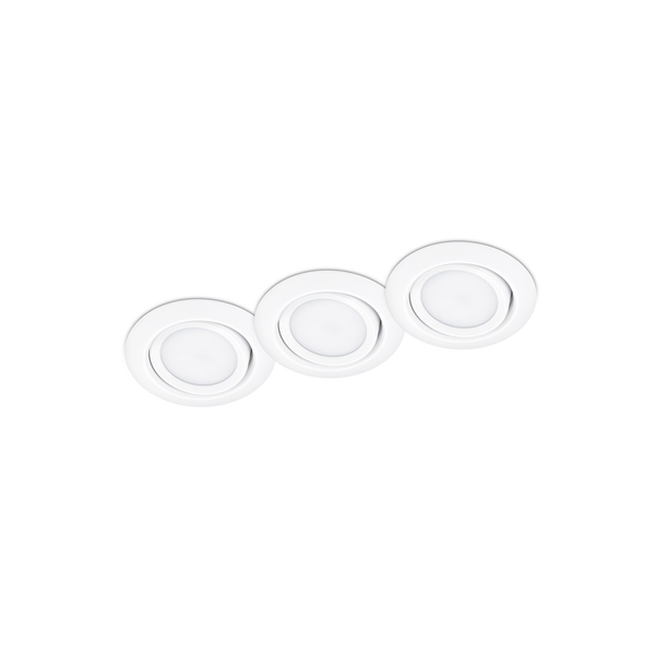 KULATÉ STROPNÍ SVÍTIDLO HALOGENOVÉ 3x TRIO RILA 650310331 LED BÍLÁ