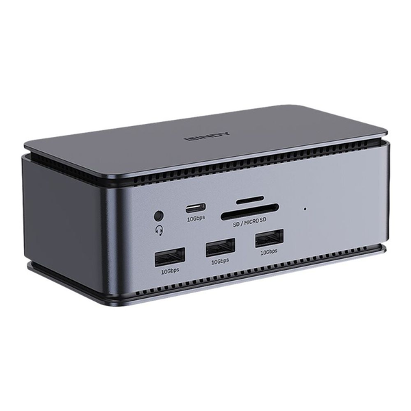 Lindy 43372 dockingstation Docking USB4 Anthracit