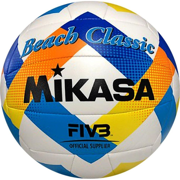 Mikasa Beach Classic Beach Volleyball White-blue-yellow Bv543c-vxa-y 5