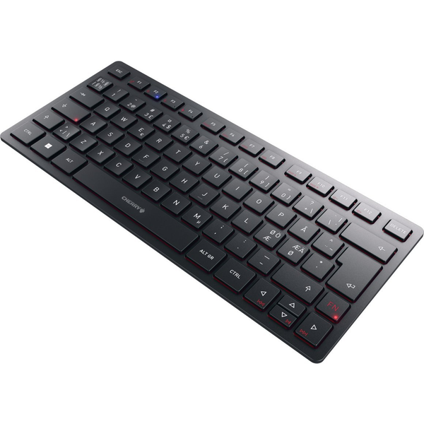 CHERRY KW 9200 MINI toetsenbord Universeel USB + RF Wireless + Bluetooth QWERTY Scandinavisch Zwart