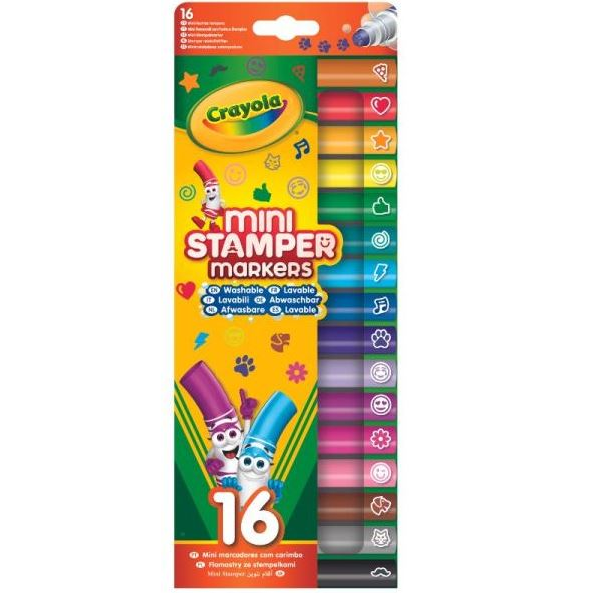 Crayola: Mini mintázó filctoll készlet 16 db (58-8741) (C588741)