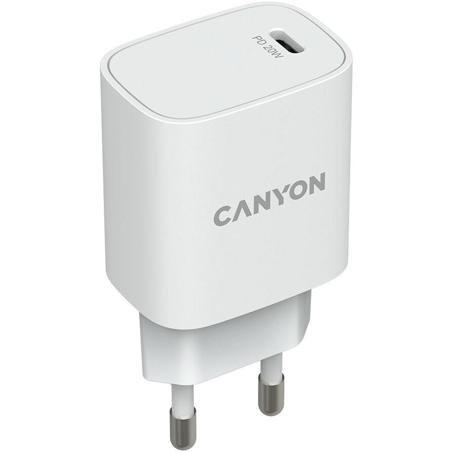 Canyon H-20-02 20W univerzális hálózati töltő adapter fehér (CNE-CHA20W02)