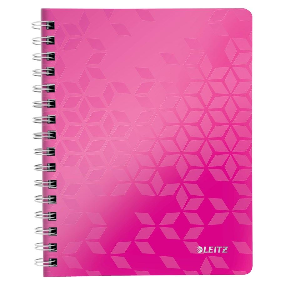 Leitz WOW spirálfüzet A5, kockás, rózsaszín (46410023) (e46410023)