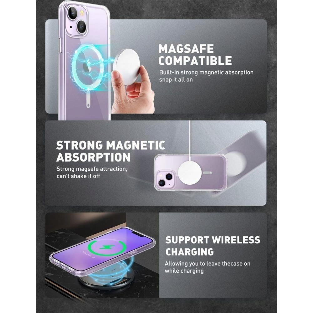 Supcase Unicorn Beetle Apple iPhone 14 Plus Magsafe Tok - Átlátszó (SPC321)