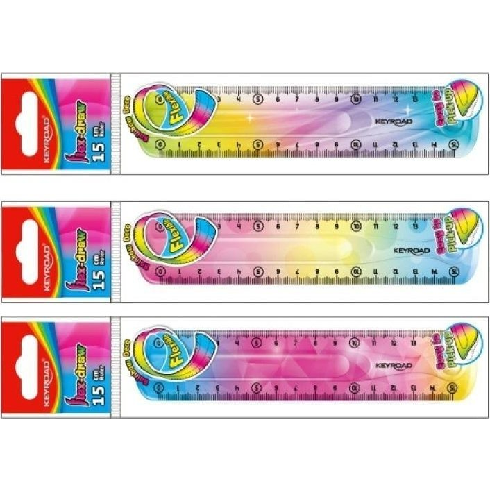 Keyroad Vonalzó 15 cm, flexibilis Flex Draw színátmenetes (KR972275) (KR972275)