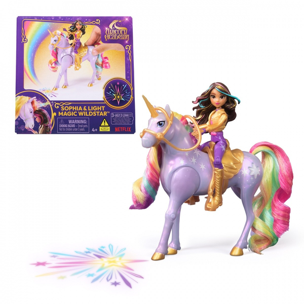 Spin Master Unicorn Academy Sophia és Wildstar Világító Egyszarvú figura Játékszett