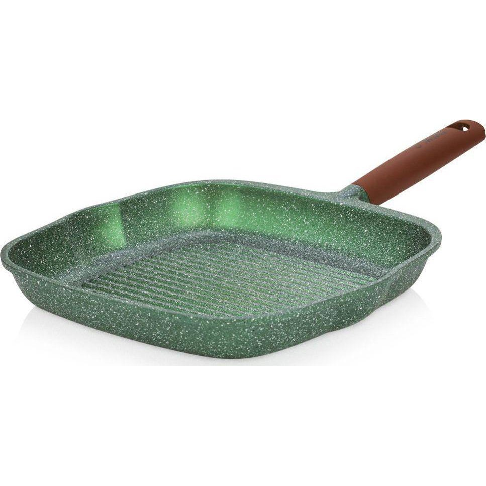 Nava 10-255-020 Ωmega tapadásmentes öntött alumínium grillserpenyő, kőbevonattal, 28 cm ( )