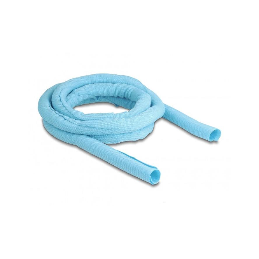 Delock Szőtt önzáródó karmantyú hőállóság egészen 2 m x 19 mm-es, kék (20878)