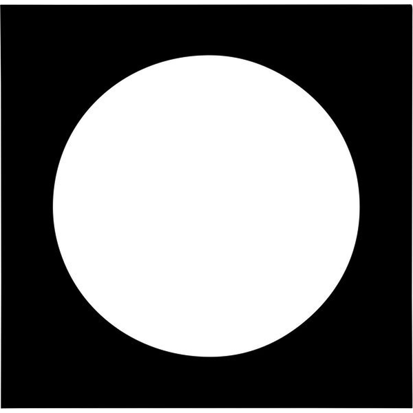 Ramka Focus Focus Passepartout 40x40 / Round 30 dia Black w. black core