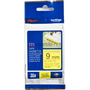 Brother Strong Adhesive Gloss Laminated Tape - 9mm, Black/Yellow етикетна лента TZ