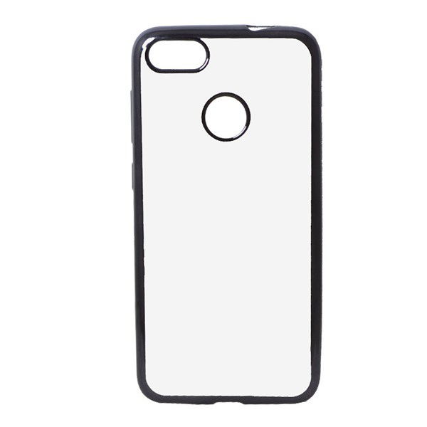 Szilikon telefonvédő (fémhatású keret) FEKETE [Huawei P9 Lite Mini] (5996457722693)
