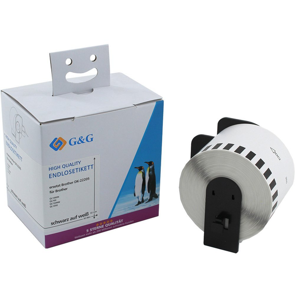 G&G Etiketten-Rolle kompatibel mit Brother DK-22205