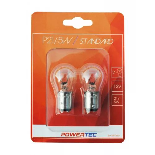 Powertec Standard BAY15d 21/5W halogén izzó 12V (biszter) (72PTZ15-02B) (72PTZ15-02B)